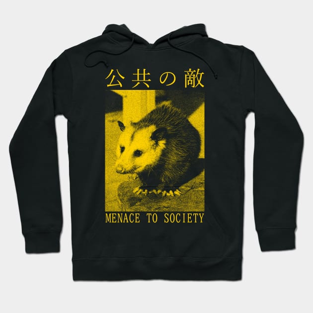 Menace to Society Opossum Hoodie by giovanniiiii